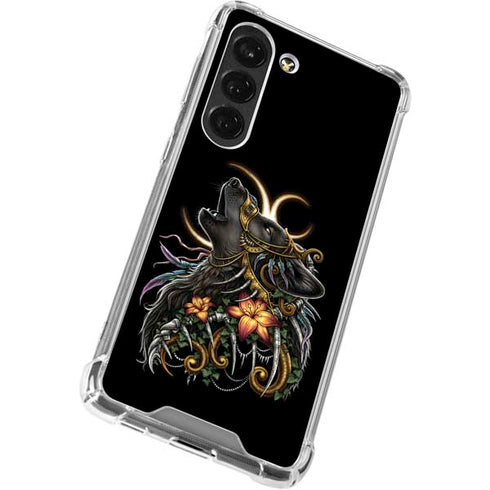 Wolf Howling by Sarah Richter Galaxy S23 Clear Case