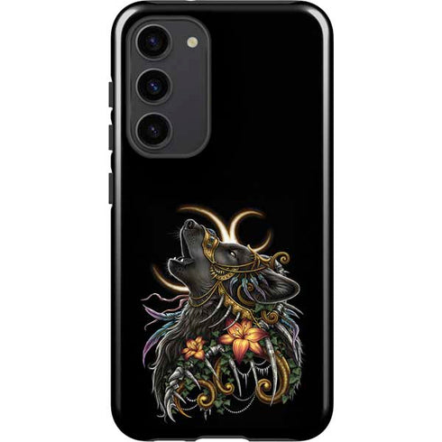 Wolf Howling by Sarah Richter Galaxy S23 Plus Pro Case