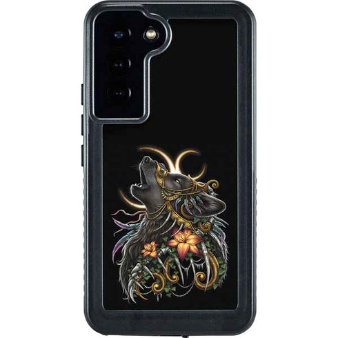Wolf Howling by Sarah Richter Galaxy S23 Plus Waterproof Case