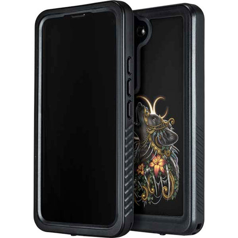 Wolf Howling by Sarah Richter Galaxy S23 Plus Waterproof Case