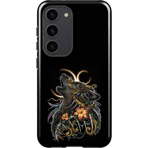 Wolf Howling by Sarah Richter Galaxy S23 Pro Case