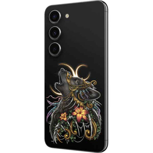 Wolf Howling by Sarah Richter Galaxy S23 Skin