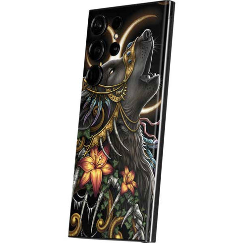 Wolf Howling by Sarah Richter Galaxy S23 Ultra Skin