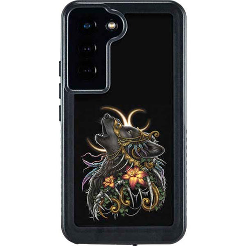 Wolf Howling by Sarah Richter Galaxy S23 Waterproof Case