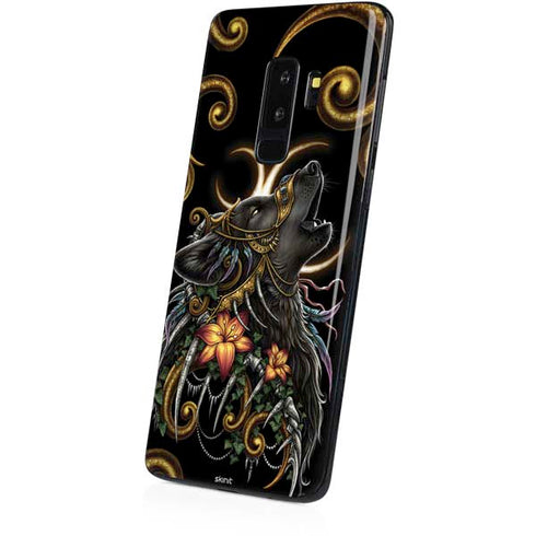 Wolf Howling by Sarah Richter Galaxy S9 Plus Skin