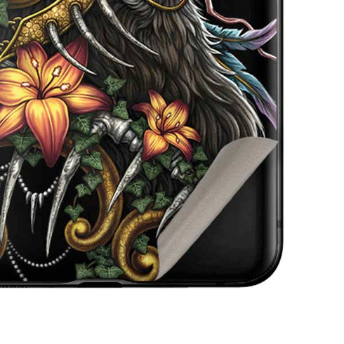 Wolf Howling by Sarah Richter Galaxy Z Flip Skin