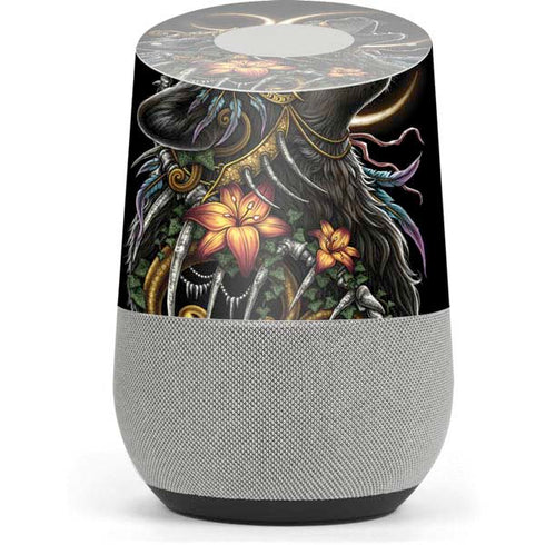 Wolf Howling by Sarah Richter Google Home Skin