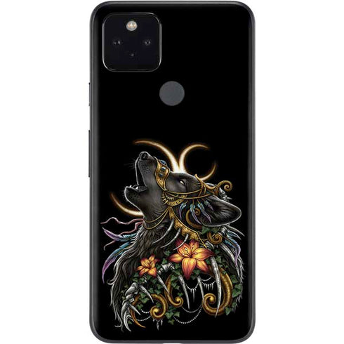 Wolf Howling by Sarah Richter Google Pixel 5a Skin