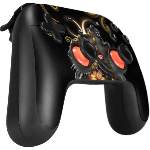 Wolf Howling by Sarah Richter Google Stadia Controller Skin