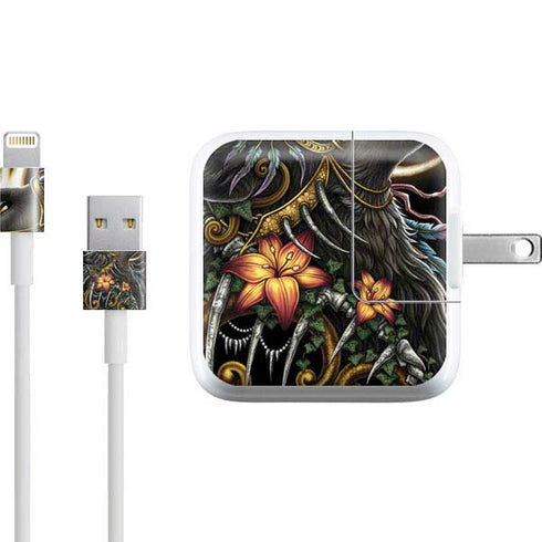 Wolf Howling by Sarah Richter iPad Charger (10W USB) Skin