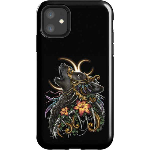 Wolf Howling by Sarah Richter iPhone 11 Impact Case