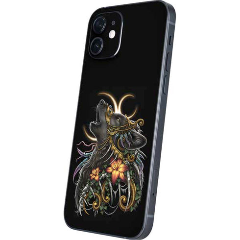 Wolf Howling by Sarah Richter iPhone 12 Mini Skin