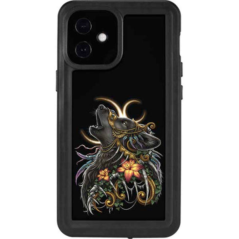 Wolf Howling by Sarah Richter iPhone 12 Mini Waterproof Case