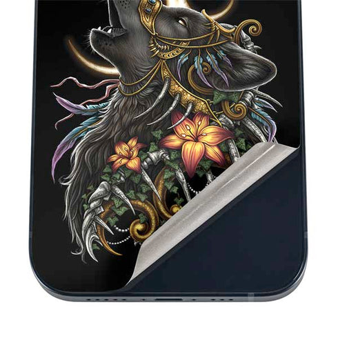 Wolf Howling by Sarah Richter iPhone 12 Skin