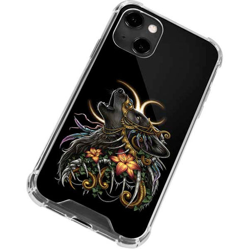 Wolf Howling by Sarah Richter iPhone 13 Clear Case
