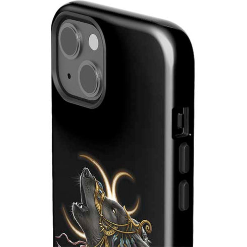Wolf Howling by Sarah Richter iPhone 14 Impact Case