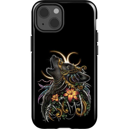 Wolf Howling by Sarah Richter iPhone 14 Impact Case