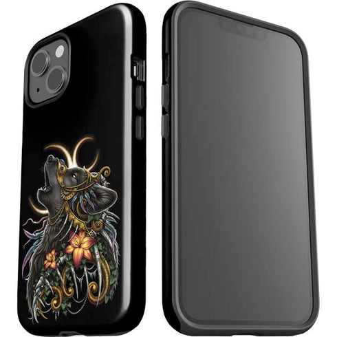 Wolf Howling by Sarah Richter iPhone 15 Plus Impact Case