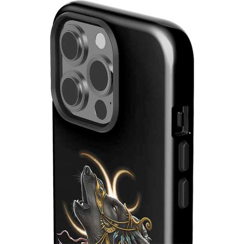 Wolf Howling by Sarah Richter iPhone 15 Pro Impact Case
