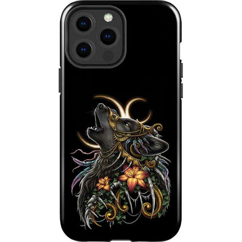Wolf Howling by Sarah Richter iPhone 15 Pro Max Impact Case