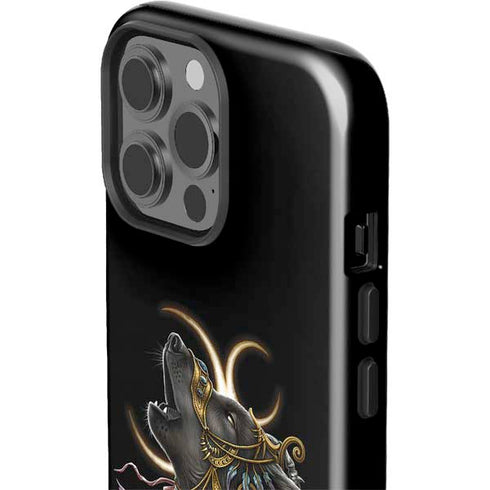 Wolf Howling by Sarah Richter iPhone 15 Pro Max Impact Case