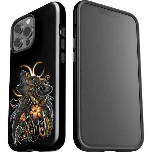 Wolf Howling by Sarah Richter iPhone 15 Pro Max Impact Case