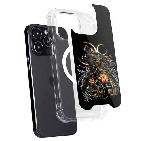 Wolf Howling by Sarah Richter iPhone 14 Pro Max MagSafe Case