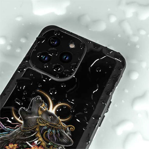 Wolf Howling by Sarah Richter iPhone 14 Pro Max Waterproof Case