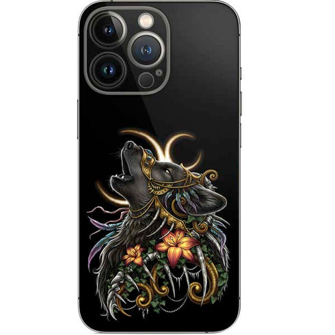 Wolf Howling by Sarah Richter iPhone 14 Pro Skin
