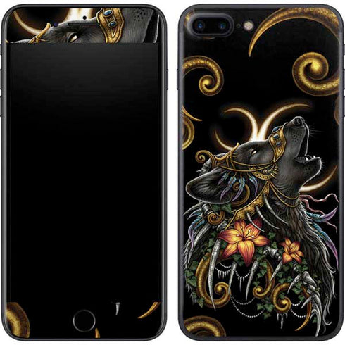 Wolf Howling by Sarah Richter iPhone 7 Plus Skin