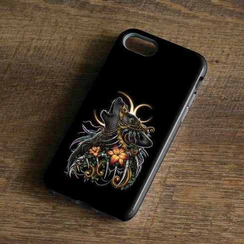 Wolf Howling by Sarah Richter iPhone 7 Pro Case