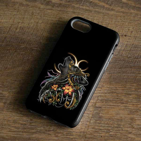 Wolf Howling by Sarah Richter iPhone 8 Pro Case