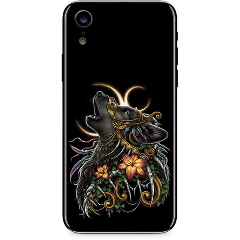 Wolf Howling by Sarah Richter iPhone XR Skin