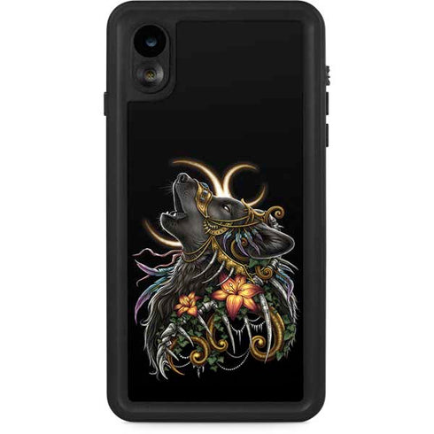 Wolf Howling by Sarah Richter iPhone XR Waterproof Case