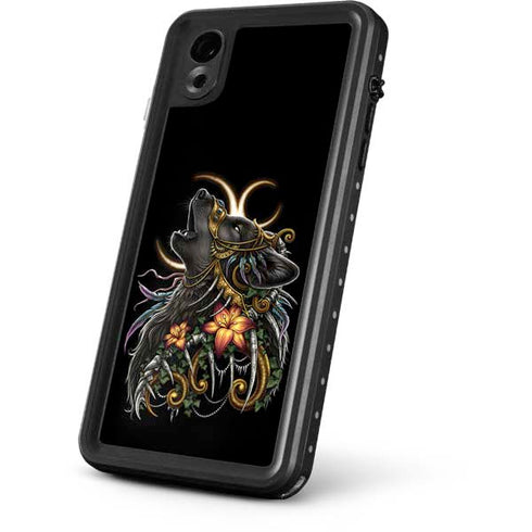 Wolf Howling by Sarah Richter iPhone XR Waterproof Case