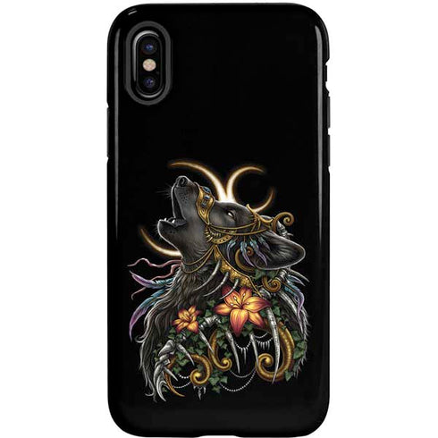 Wolf Howling by Sarah Richter iPhone XS Pro Case