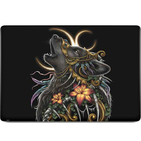 Wolf Howling by Sarah Richter Apple MacBook Pro 15-inch Skin