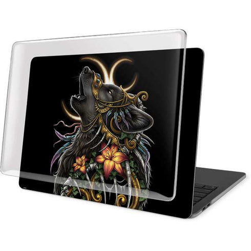 Wolf Howling by Sarah Richter MacBook Pro 15in (2016-19) Case plus Skin