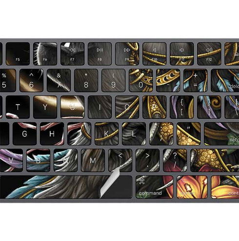 Wolf Howling by Sarah Richter Magic Keyboard with Numeric Keypad Skin