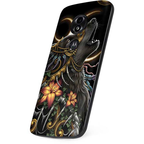 Wolf Howling by Sarah Richter Moto E5 Play Skin