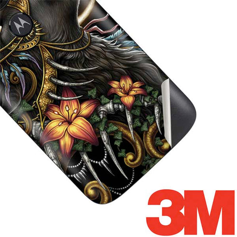 Wolf Howling by Sarah Richter Moto E5 Play Skin