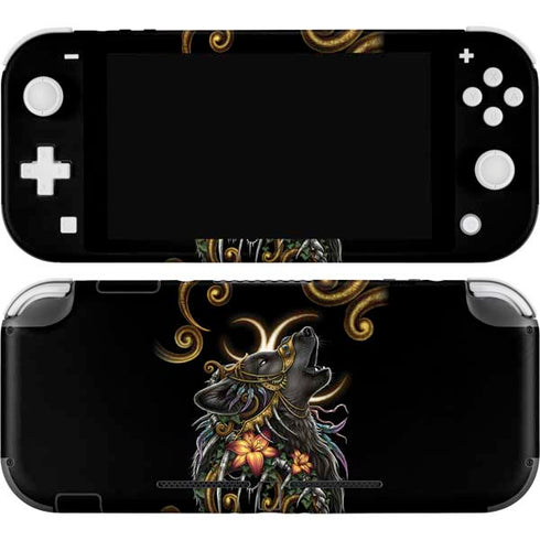 Wolf Howling by Sarah Richter Nintendo Switch Lite Skin