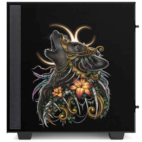 Wolf Howling by Sarah Richter NZXT H510 Compact ATX Mid-Tower Case Skin