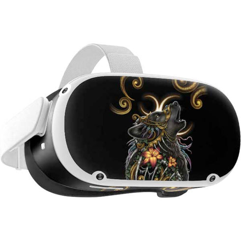 Wolf Howling by Sarah Richter Oculus Quest 2 Skin