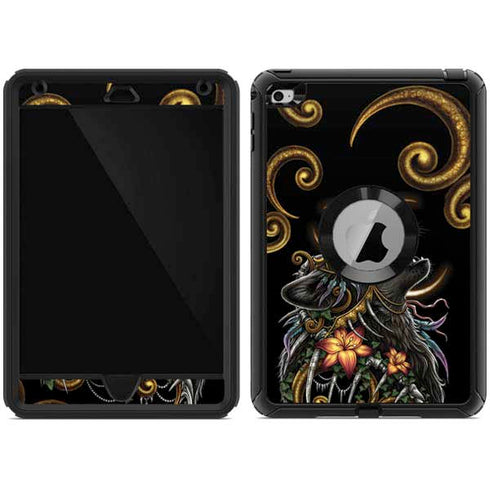Wolf Howling by Sarah Richter Otterbox Defender iPad Skin