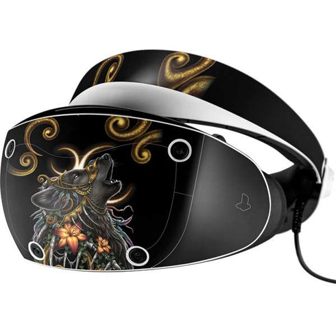 Wolf Howling by Sarah Richter PlayStation VR2 Skin