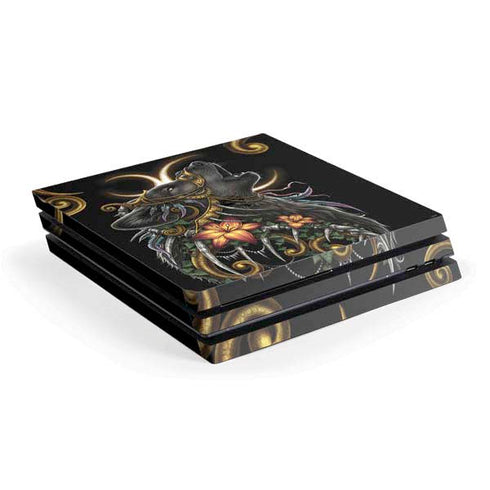 Wolf Howling by Sarah Richter PS4 Pro Console Skin