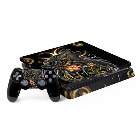 Wolf Howling by Sarah Richter PS4 Slim Bundle Skin