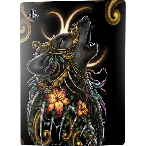 Wolf Howling by Sarah Richter PS5 Digital Edition Bundle Skin