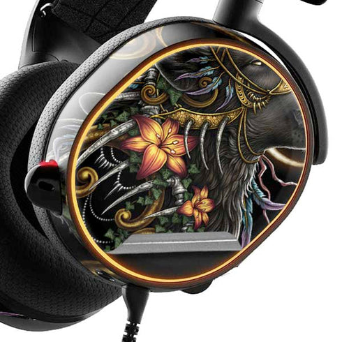 Wolf Howling by Sarah Richter SteelSeries Arctis 5 Skin